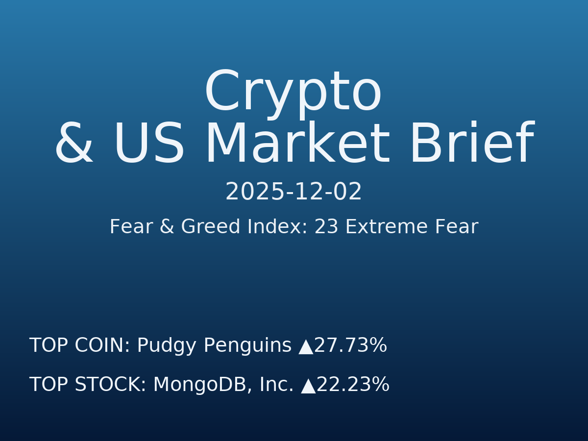 Crypto & US Market Brief — 2025-12-03