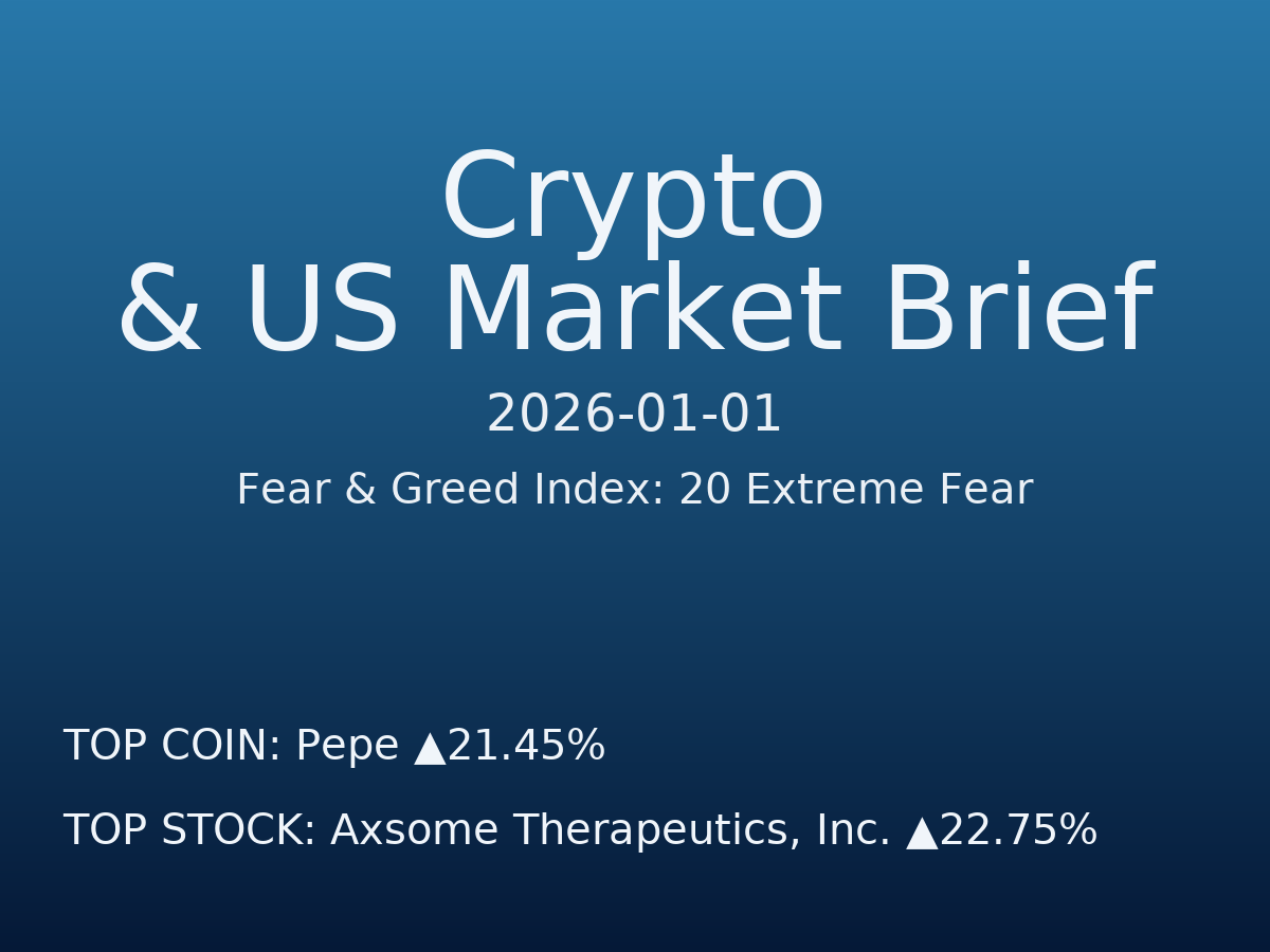Crypto & US Market Brief — 2026-01-02