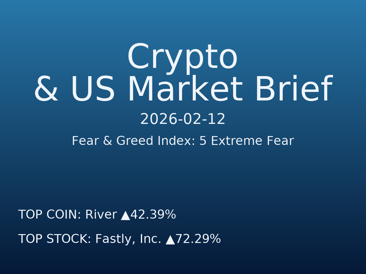 Crypto & US Market Brief — 2026-02-13