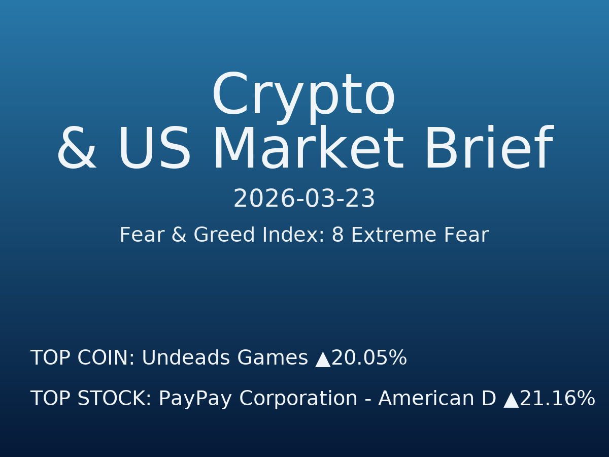 Crypto & US Market Brief — 2026-03-24