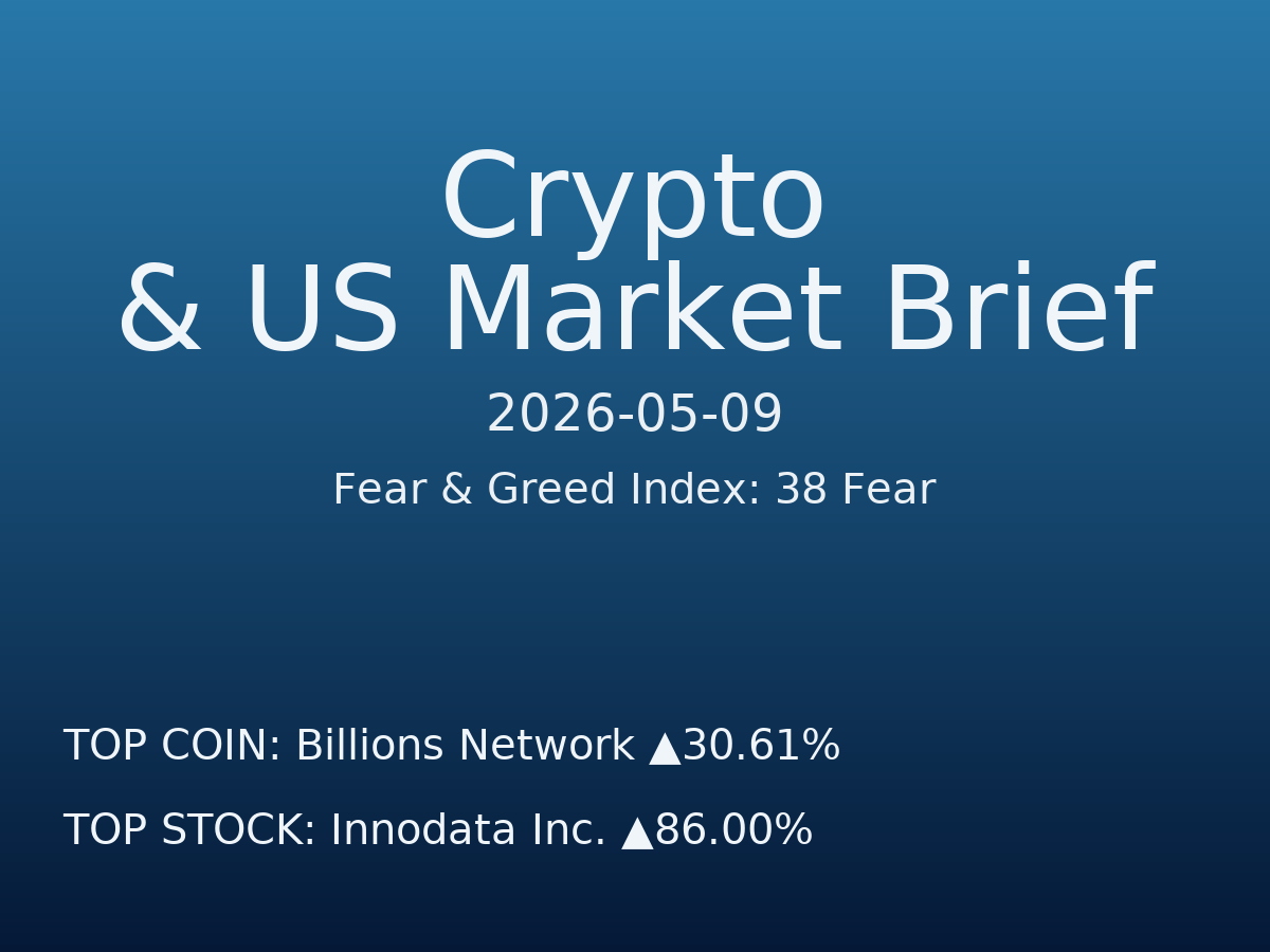 Crypto & US Market Brief — 2026-05-10